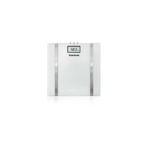 BASCULA PERSONAL TAURUS SINCRO GLASS 990537 / 150 KG/ 10 MEMORIAS
