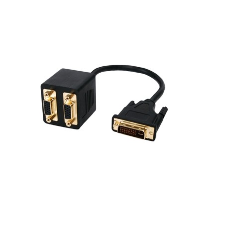 ADAPTADOR DVI MACHO A 2 VGA