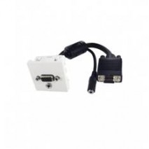 PLACA PARED CAJETIN VGA + AUDIO