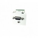 PLACA PARED CAJETIN VGA + AUDIO