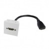 PLACA PARED CAJETIN HDMI 45X45 HEMBRA