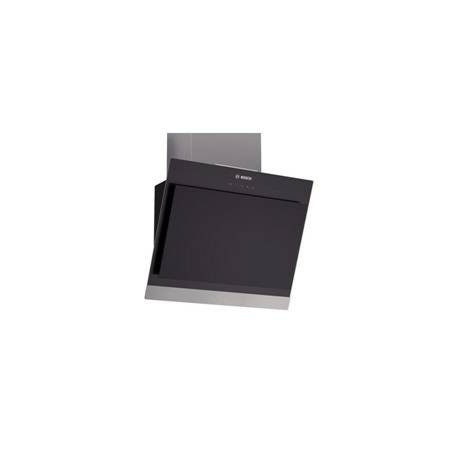 CAMPANA PARED ELECTRONICA BOSCH DWK09M720 INCLINADA CRISTAL NEGRO, 0.9m, 660 M3/H, TOUCH CONTROL, FI