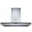 CAMPANA PARED ELECTRONICA SIEMENS LC91BE552 CAJA DELGADA NEGRA ACERO INOX, 0.9m, 1000 M3/H, IQDRIVE