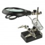 Lupa con 5 LEDs con soporte para soldador