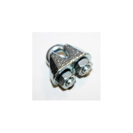 SUJETA CABLES RECTO GALVANIZADO DIN 741