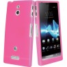 Funda trasera  silicona rosa Sony Ericsson Xperia P