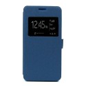 Funda tipo libro con ventana BQ Aquaris E 4,5 azul