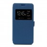 Funda tipo libro con ventana BQ Aquaris E 4,5 azul