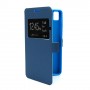 Funda tipo libro con ventana BQ Aquaris E 4,5 azul