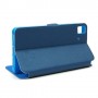 Funda tipo libro con ventana BQ Aquaris E 4,5 azul