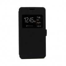 Funda tipo libro con ventana BQ Aquaris E 4,5 negra