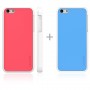 Carcasa Araree iPhone 5c modelo amy trasera rosa bumper blanco trasera extra azul celeste