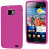 Funda Samsung Galaxy S II I9100 de silicona rosa