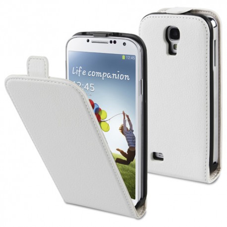 Funda slim Samsung Galaxy S4 I9500 blanca con protector de pantalla