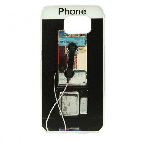 Carcasa vintage cabine telephone samsung galaxy  S6 Moxie