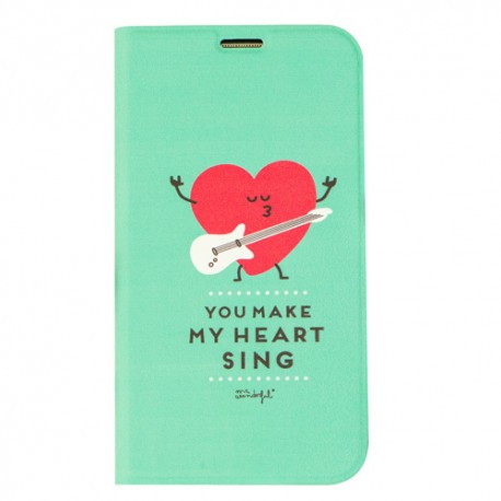 Funda libro Samsung Galaxy  S5 Mr Wonderful Sing