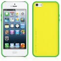 Carcasa  Araree iPhone 5 / 5s modelo amy trasera amarilla bumper verde trasera extra blanca incluye