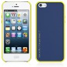 Carcasa Araree iPhone 5 / 5s modelo amy trasera azul marino bumper amarillo trasera extra negra incl