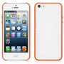 Carcasa Araree iPhone 5 / 5s modelo amy trasera azul celeste bumper naranja trasera extra blanca inc