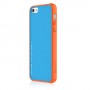 Carcasa Araree iPhone 5 / 5s modelo amy trasera azul celeste bumper naranja trasera extra blanca inc