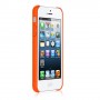 Carcasa Araree iPhone 5 / 5s modelo amy trasera azul celeste bumper naranja trasera extra blanca inc