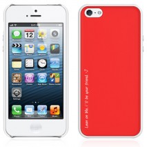 Carcasa Araree iPhone 5 / 5s modelo amy trasera roja bumper blanco trasera extra blanca incluye prot
