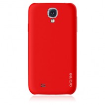 Carcasa Araree Samsung Galaxy S4 modelo aero barcelona roja ultrafina con protector de pantalla