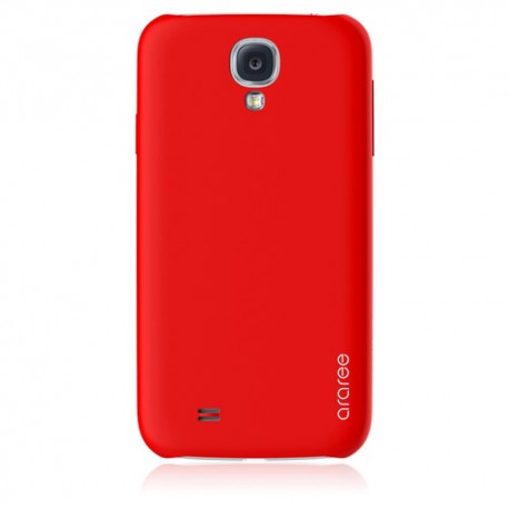 Carcasa Araree Samsung Galaxy S4 modelo aero barcelona roja ultrafina con protector de pantalla