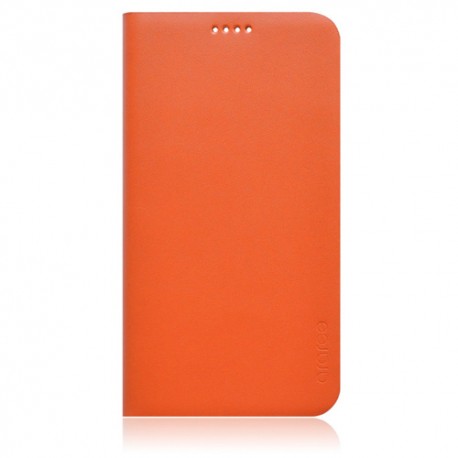 Funda Samsung Galaxy S5 G900 modelo slim diary de piel naranja con tapa trasera