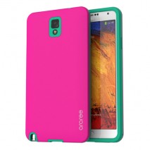 Carcasa Samsung Galaxy Note 3 modelo amy rosa y verde
