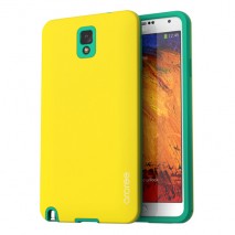 Carcasa Samsung Note 3 modelo amy amarilla y verde