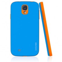 Carcasa Samsung Galaxy S4 amy orange coral naranja azul