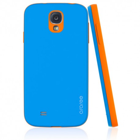 Carcasa Samsung Galaxy S4 amy orange coral naranja azul