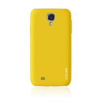 Carcasa Araree Samsung Galaxy S4 modelo aero sao paulo amarilla ultrafina con protector de pantalla