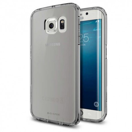 Carcasa Ultrafina Colección Jelly Samsung Galaxy S6 Edge Negro/Transparente G-Case