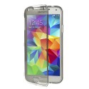 Funda tpu tipo libro Samsung Galaxy S5 G900 gris transparente