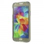 Funda tpu tipo libro Samsung Galaxy S5 G900 gris transparente