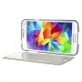 Funda tpu tipo libro Samsung Galaxy S5 G900 gris transparente