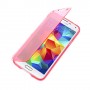 Funda tpu tipo libro Samsung Galaxy S5 G900 roja transparente