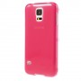 Funda tpu tipo libro Samsung Galaxy S5 G900 roja transparente