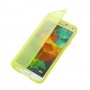 Funda tpu tipo libro Samsung Galaxy S5 G900 amarilla transparente