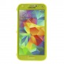 Funda tpu tipo libro Samsung Galaxy S5 G900 amarilla transparente