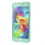 Funda tpu tipo libro Samsung Galaxy S5 G900 verde transparente