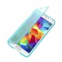 Funda tpu tipo libro Samsung Galaxy S5  G900 azul transparente
