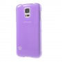 Funda tpu tipo libro Samsung Galaxy S5 G900 purpura transparente