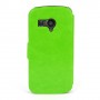 Funda  tipo libro para  Ibold B IBSD40  con cierrre magnetico verde