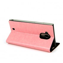 Funda  tipo libro para  Ibold X-U IBSQ47 rosa claro