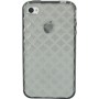 Funda trasera gel Mooster iPhone 4 negra relieve tachuela