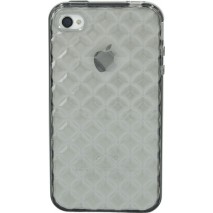 Funda trasera gel Mooster iPhone 4 negra relieve tachuela