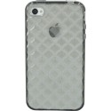 Funda trasera gel Mooster iPhone 4 negra relieve tachuela